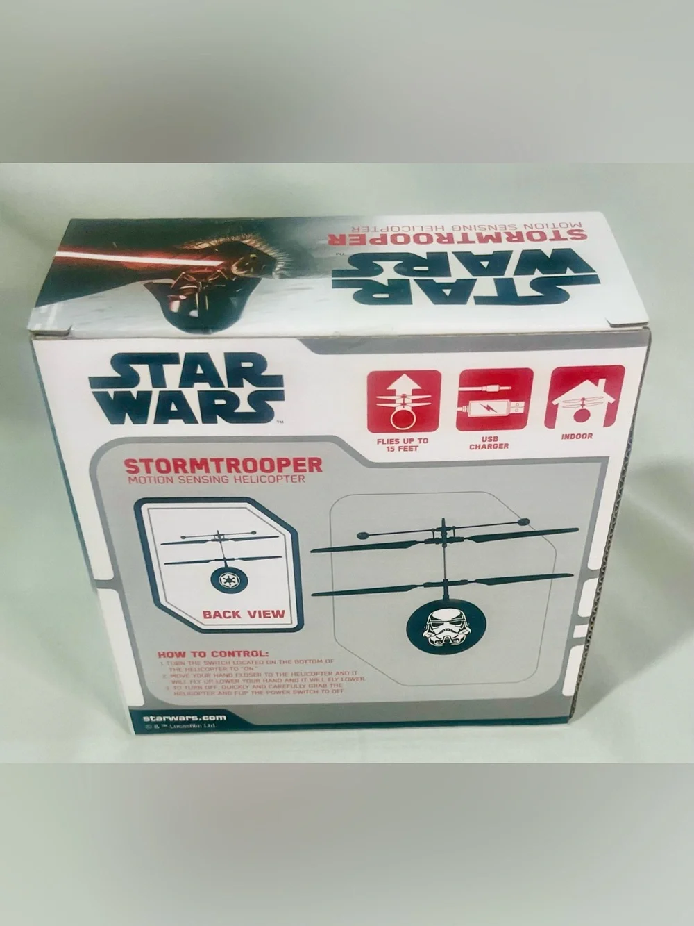 Star Wars Stormtrooper Motion Sensing Helicopter - Black